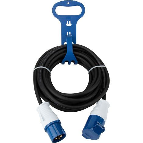 Prolongateur CEE P17 10m H07RN-F 3G2,5mm² IP44 – Résistant à l'humidité – Pour camping-car et caravane – Protec