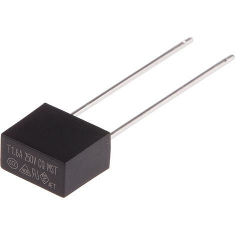 Fusible non réarmable filaire RS PRO, Sortie Radiale, 1.6A, type T 250V