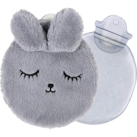 Wärmflasche, Plüsch-Wärmflasche, Wärmflasche mit Bezug, Baby-Wärmflasche, Wärmflasche