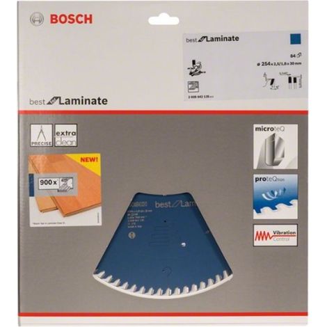 Sierra Circular Cuchilla 254X30 Mm Z 84 Tr-F Boschbest De Laminat