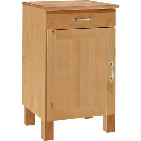 AlbyMeuble de cuisine en pin avec un tiroir et une porte (1/5)