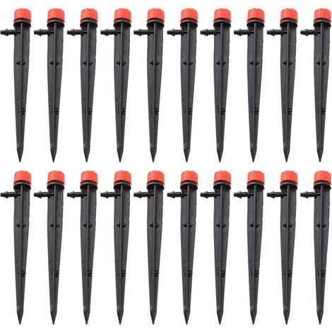 20pcs Irrigation goutteurs réglable Micro Irrigation Goutte à Goutte 8 Sortie d'eau Jardin arroseur goutteur Outil d'arrosage