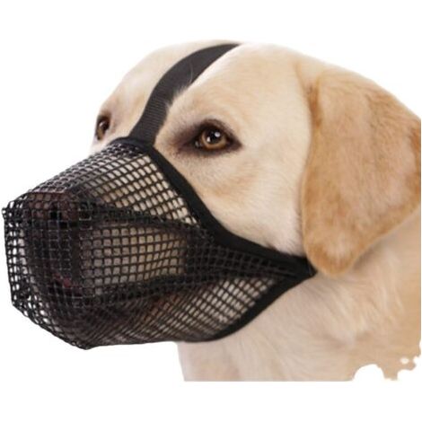 Muselière pour Chiens à Museau Court Maille Muselière Bouledogue Français Chien Respirant Masque Muselière Plate Anti Morsure Mastication Aboiement pour Bouledogue Français Shih Tzu Et Carlin,M (1/5)