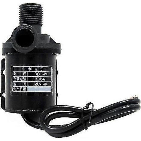Pompe à eau chaude magnétique sans balais 12 V/24 V CC (100 °C) ZC-T40, pompe de circulation d'eau submersible (1/5)