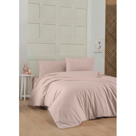 Copripiumino, copripiumino, biancheria da letto Set 100% Cotone Dusty Rose (1/3)