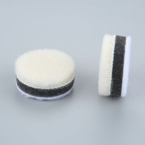 30 tampons de polissage en laine 1 pouce pour polisseuse de voiture ou verre, finition miroir, nettoyage et polissage détail (1/4)