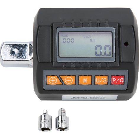 clé dynamométriqueClé Dynamométrique Digitale ZNC-30 avec Adaptateurs - Précision ±2%, Plage -30N.M (1/5)
