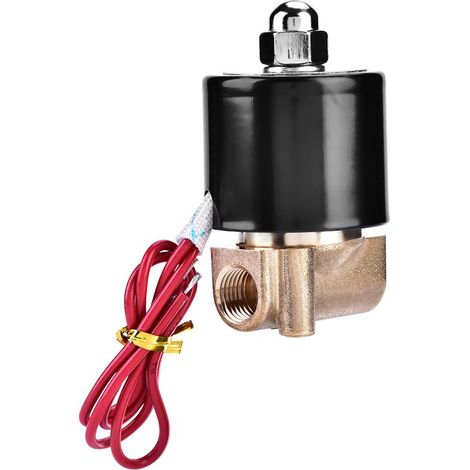 Vanne, électrovanne électrique en laiton étanche IP65 à action directe normalement fermée pour l'eau de l'air (1/5)