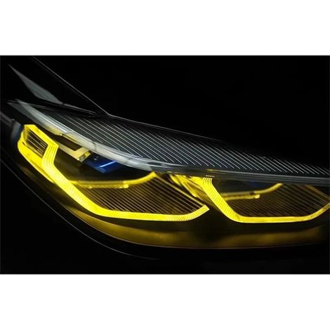 One set of daytime running light modules for BMW 8 Series M8 840i M850i Lemon Yellow CSL model (Golden Eye) (1/5)