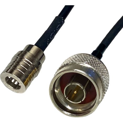 Cable pigtail con conector QMA / conector N RG174 de 20 cm