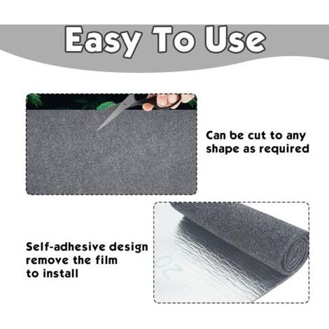 Griffoir Chat Canapé, Protection canape Chat Tapis, Griffoir pour, Facile à Couper, Meubles, Murs, Sisal et Moquette, DIY Protege Canape Griffe 100X30cm Gris foncé