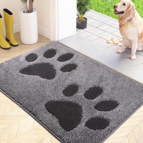 Paillasson Interieur 50 x 80 cm, Tapis d'Entrée Antidérapant et Lavable en Machine, Tapis de Sol Douces Absorbantes pour Chien, Entrée, Porte, Couloir (1/5)