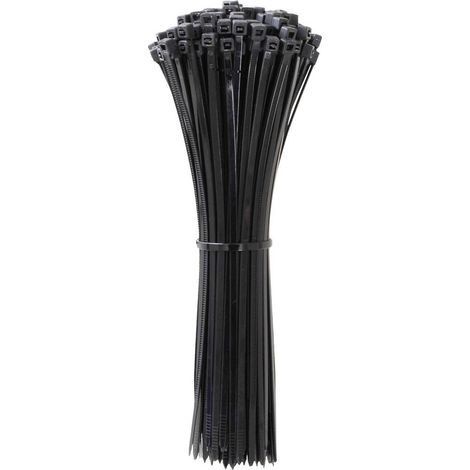 Quadrios 24CA373 24CA373 Fascetta per cavi 300 mm 7.6 mm Nero Stabilizzato ai raggi UV 100 pz.
