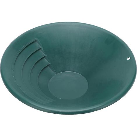 260-mm-Goldwaschpfanne aus ABS, Goldsieb, Klassierer, Waschsiebschale, Zubehör, Grün