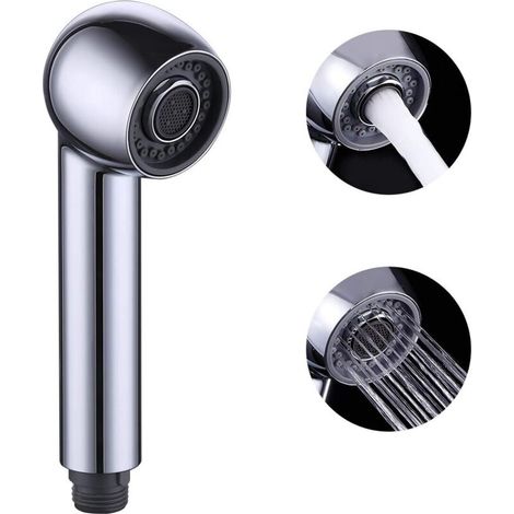 Douchette Cuisine Douchette Robinet Cuisine de Rechange 2 Types de Jet Tête de Robinet Cuisine Remplacement pour Mitigeur Chromé (1/5)
