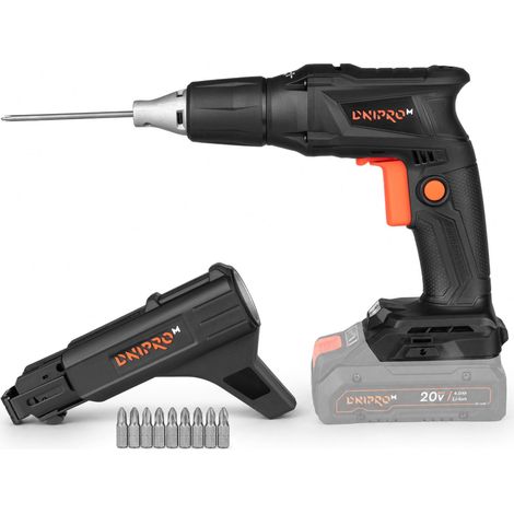 Atornillador para Pladur y placas de yeso a batería Dnipro-M DSD-201BCA 20 V, con accesorio automático, sin batería ni cargador (1/5)