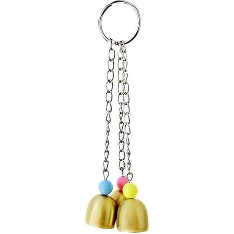 Jouet cloche perroquet, 20,3 cm, 3 cloches, 1 paquet