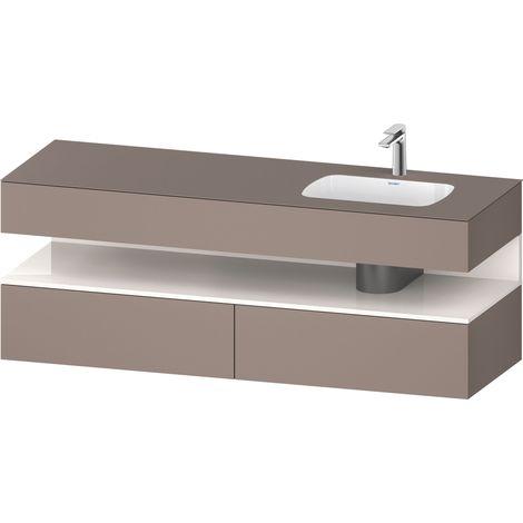 Lavabo empotrado Duravit Collection One con base de lavabo