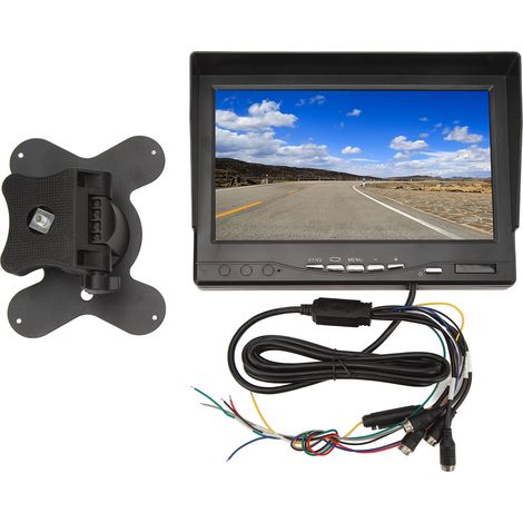 Kit écran RV 7 pouces moniteur vision arrière IPS 16:9 PAL NTSC systèmes caméra de recul stationnement pour camion remorque camping-car (1/5)