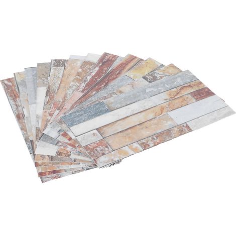 12 wasserfeste, selbstklebende PVC-Fliesenaufkleber für Badezimmer, Küche, Wohnzimmer und Bodendekoration (1/5)