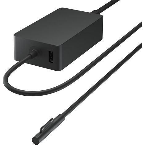 Adaptador de corriente Microsoft de 65 W para Surface Pro/Book con cable europeo, W8Y-00002