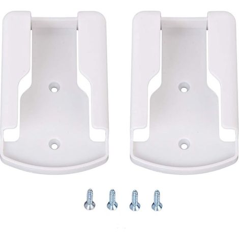 Support Telecommande Mural - ABS - Pour TV et Climatiseur - Fixation Murale ou Adhésive - Lot de 2 (1/4)