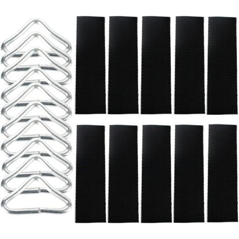 10 pack Ressort de Trampoline, Accessoires de Trampoline, Boucle de Triangle de Trampoline (1/5)