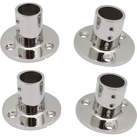 Support de Montage sur Rail en Acier Inoxydable 316, 90 degrés, 22mm, 25mm, Vernis Miroir, matériel de Bateau Marin, Montage de Base sur Rail, 4 pièces(22mm) (1/5)