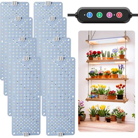 Panneau Lampe de Croissance LED Full Spectrum Éclairage Horticole avec Minuterie Automatique pour Plantes d'Intérieur Semis Fleurs Cabinet (1/5)