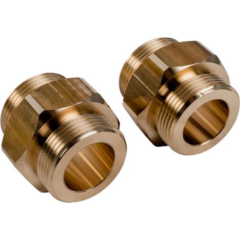 Wolf Niple doble G 1 1/4 - G 1 1/4" Juego de 2 piezas, 9147598