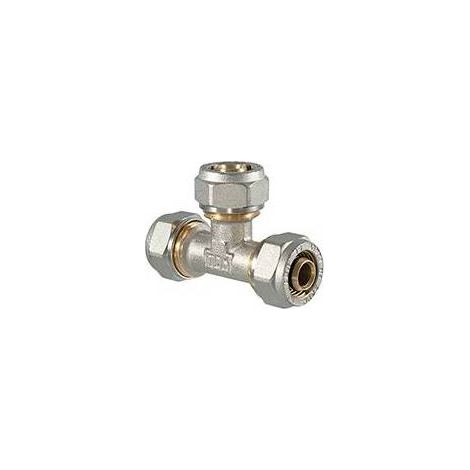 RACCORDO TEE A COMPRESSIONE PER MULTISTRATO Misura: 32x32x32