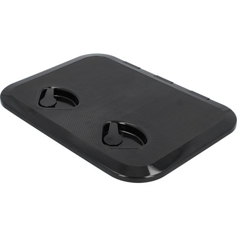 Trappe de pont étanche UV, panneau d'inspection verrouillable pour bateau marin, 17-1/4x12-3/8 pouces (Noir) (1/5)