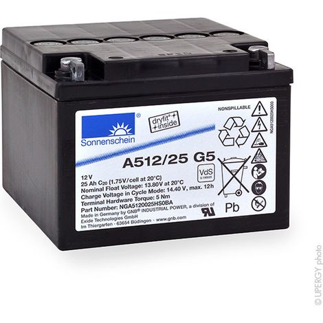 Sonnenschein - Batterie plomb etanche gel A512/25G5 12V 25Ah M5-M (1/4)