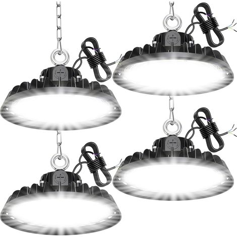 200W LED High Bay Projecteur Garage Light 34000LM Éclairage pour Atelier 6000K 120°Éclairage IP65 Lampe Industrielle Dimmable 120W/160W/200W Usines Entrepôts de Construction Garages Stades (1/5)