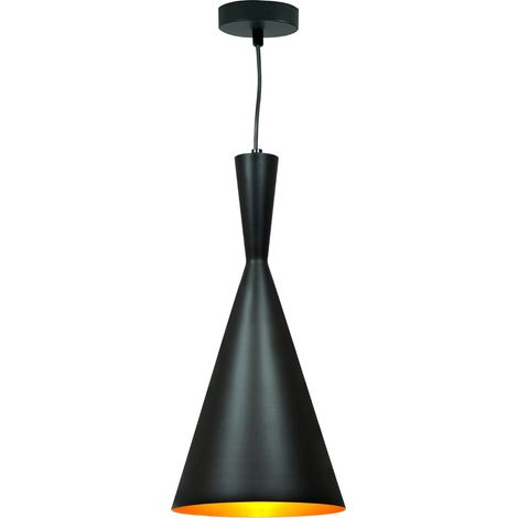 Suspension MODERN métal noir/or E27 150 cm Polux loft (1/5)