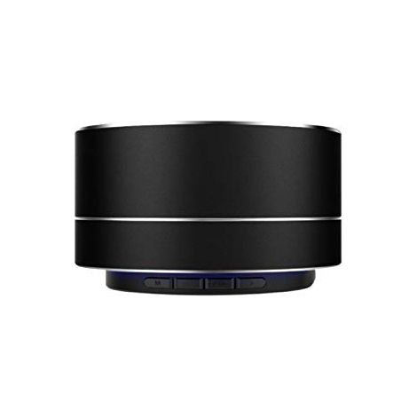 Enceinte Metal Bluetooth pour 11 Pro Port USB Carte TF Auxiliaire Haut-Parleur Micro Mini (Noir)