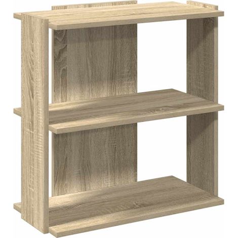 vidaXL Libreria 3 Ripiani Rovere Sonoma 60x30x60 cm Legno Multistrato