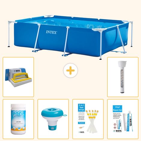 Intex Piscine Tubulaire Rectangulaire - 300x200x75 cm - 7-pièces S21255 (1/5)