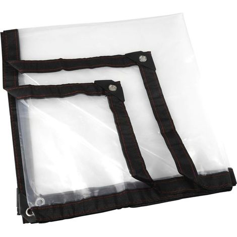 Bache Transparent, Garden Clear Bache waterproof Anti-gel Film Anti-rain Film Plastic (2 x 2m)- (1/5)