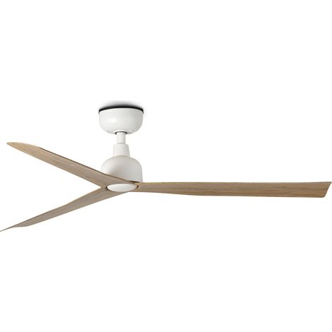 MARINE M Ventilateur de plafond blanc/chêne IP44 (1/2)