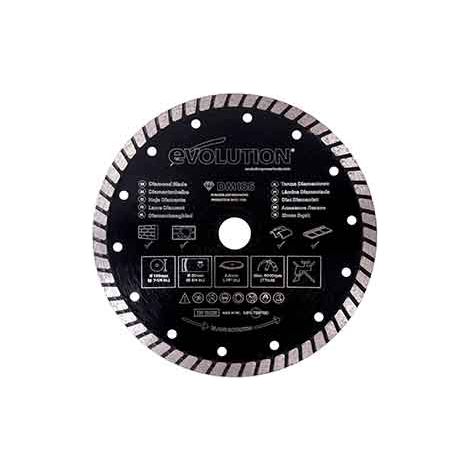 Disque diamant 185mm alésage 20mm Evolution pour Scie circulaire et Scie à tronçonner