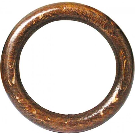 ANELLO PER SCORRITENDA IN LEGNO 100 PZ col. Noce Ø mm. 70
