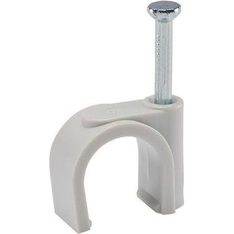 Seau de 100 pontets gris Ø16 pointe béton et bois pour attache câble et conduit - Ram (1/2)