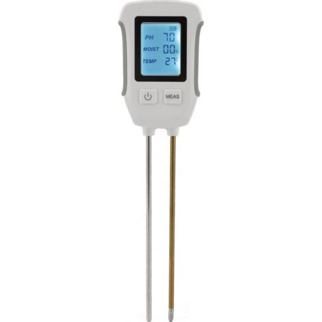 BEBUSINGOTO Testeur d'humidité du sol avec affichage numérique à double sonde, ph-mètre de haute précision pour le jardinage et l'agriculture (1/5)
