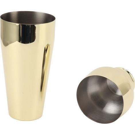 Cocktailshaker aus Edelstahl 304, französischer Stil, für Cocktails, luxuriöse Goldoberfläche (1/5)
