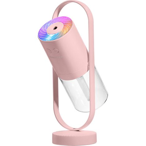 200-ml-Rotationsluftbefeuchter, feiner Nanonebel, geräuschlose Befeuchtung, frische Luft, hydratisierte Haut, farbiges Nachtlicht