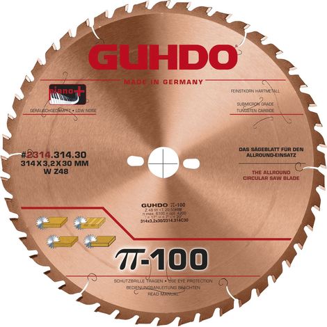 GUHDO Allround-Kreissägeblatt 314x3,2x30 mm Z48 WZ (1/5)