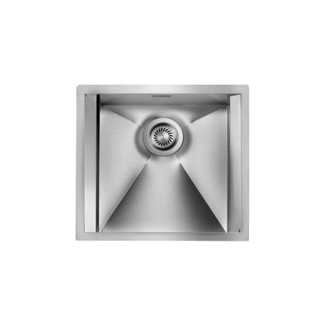 Lavello FOCUS 3" 1 vasca ACCIAIO INOX INCASSO SOTTOTOP 50X45 prof. 19 (1/5)