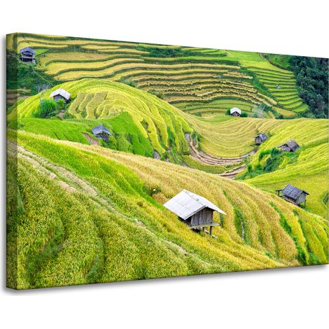 Stampa su tela Natura Terrazze agricole 90x60 cm