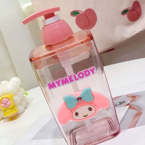 Niedliche, transparente Spenderflasche für Spülmittel, Shampoo, Duschgel, Lotion, Pumpspender, 300 ml, blau (1/5)